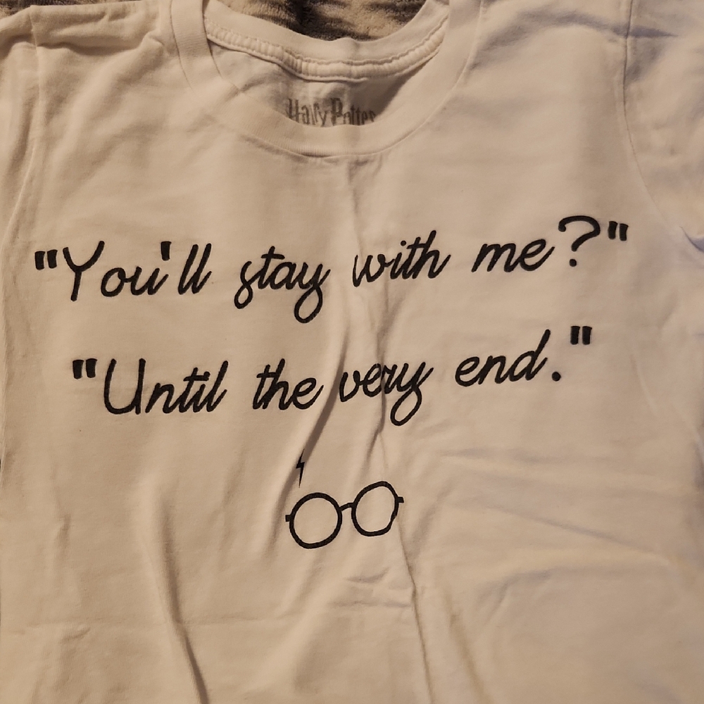 Warner Bros. Harry Potter White Cotton T-Shirt